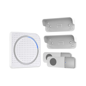 Solight 1L67DT - Uticno bežicno zvono 230V + 2x gumb IP56 bijela