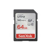 Pomnilniška kartica SANDISK, SDXC, 64GB, SDSDUNB-064G-GN6IN, A2 class 10 V30 UHS-I U3