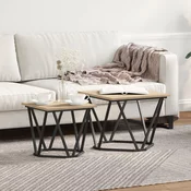 Set pomocnih stolica 2 pcs Sonoma hrast