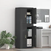 vidaXL Omarica za shranjevanje 2 kos Črna 60 x 40 x 160 cm Jeklo