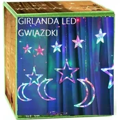 shumee LED girlanda za božič RGB dolga 400 cm RGB za balkonsko okno