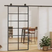 Klizna vrata s priborom ESG staklo i aluminij 90 x 205 cm
