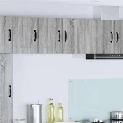 vidaXL Stenska kuhinjska omarica 2 pcs Siva Sonoma 30 x 31 x 40 cm