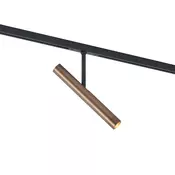 Sodobna temno bronasta reflektorska svetilka za 1-fazni sistem tirnic - Slimline Avery