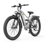 ZAZAWORK Električno kolo ZAZAWORK CF500, 27,5” 48V 20Ah, polno vzmetenje, srebrno, (5000232096)