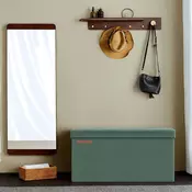 Songmics Shranjevalna klop 38x76x38 cm zelena