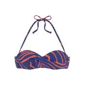 BUFFALO Bikini zgornji del Buffalo  temno modra / oranžna