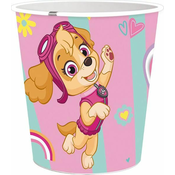 Stor KOŠ ZA SMETI PAW PATROL 5L, PREMER 21 CM, PLASTIKA, ROZA