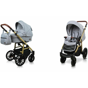 Babylux Aspero Silver Flex | 2v1 Kombinirani Voziček kompleti | Otroški voziček + Carrycot