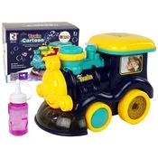 slomart LEAN TOYS Lokomotiva na mehurčke, modra