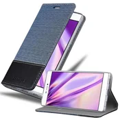 Cadorabo CADORABO Ohišje, združljiv s Huawei v temno modri črni barvi - zaščitni pokrov z magnetnim zapiranjem, stoječo funkcijo in režo za kartico, (20569164)