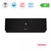 Klima Chigo 18000 BTU 5.1 kW CS-51V3G-1D211BH – A++, R32, WiFi, crna, grijanje do -25°C