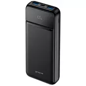 Power bank Proove Illuminator 2 10000 mAh - 22.5 W, 2x USB-A, USB-C - črn