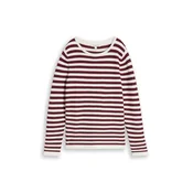 TOM TAILOR Pulover ciklama / bela