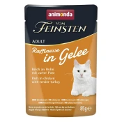 Animonda Mačja hrana Vom Feinsten Adult Raffinesse Jelly - piščanec in puran - 85 g