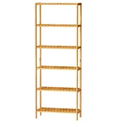 Songmics Kopalniška polica 6 nivojev 26x60x1609 cm bež