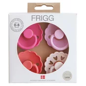 FRIGG set 4 dudic iz kavčuka Rosy Romance (0-6m)