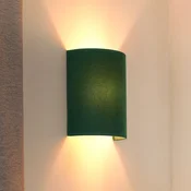 Duolla Stenna svetilka Semi Circle, žamet, temno zelena, E27 - Dnevna soba/jedilnica - Tkanine/tekstil