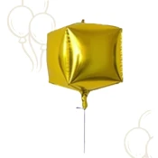 Prestige Folija balon Kockasti, Zlatni, 56cm