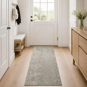 vidaXL Preproga Bež 50 x 100 cm 100% poliester 3 mm Pralna