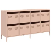 Vidaxl Komoda roza 135x39x73,5 cm hladno valjano jeklo