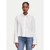 HUGO Srajca Ekla 50562977 Bela Oversize