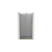 Mexen Velar drsna tuš vrata 110 cm, prozorna, zlato krtačena - 871-110-000-01-55
