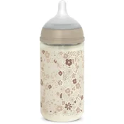 Suavinex Wonderland SX PRO +3 MF steklenička za otroke Cream-Coloured Flower 240 ml