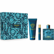 Versace Eros Set parfumska voda 100 ml + parfumska voda 10 ml + gel za prhanje 150 ml za moške