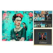 Carmani FRIDA KAHLO STEKLENI SKODELIČNI PLADENJ jedilnica KUHINJA DOM MIZA