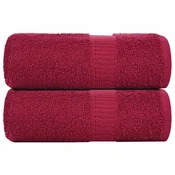 Rucnici za pranje FROGN 2 kom. Bordo 30x30 cm 360 g/m2