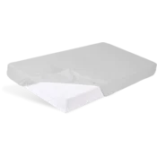 BabyMatex Bombažna rjuha 60x120x10 Gladka z elastiko Siva