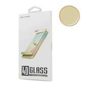 Zaščitno steklo ukrivljeno za Samsung Galaxy S8+ Teracell, 4D, zlata in prozorna
