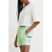 Kratke hlače adidas Originals ženske, zelena barva, IP0719