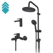 Rosan Set za kupatilo 3u1 Blau, Crni