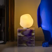 Foscarini namizna svetilka Hoba Media, O 24 cm, z možnostjo zatemnitve, steklo - Dnevna soba/jedilnica - Dizajn - bela