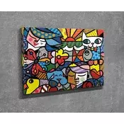 Wallity Dekorativna slika na platnu, 30x40cm, Šarena