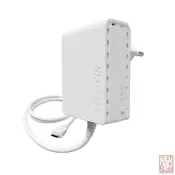 MikroTik PWR-Line PL7400, Power adapter with PWR-LINE functionality for microUSB powered MikroTik router (Type C power plug),