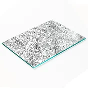 shumee Elegantna in trpežna steklena tabla s prepletenimi vejami, tisk 80x52 cm
