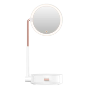 Baseus Smart Beauty Series osvijetljeno ogledalo za šminkanje s kutijom za pohranu (DGZM-02): bijelo