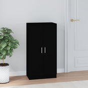 vidaXL Omarica za čevlje črna 55x35x108 cm inženirski les