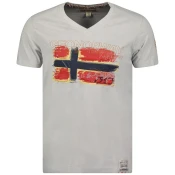 Geographical Norway Muška majica Joasis ss 401, Siva
