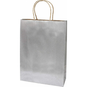 PIGO Vrečka darilna eko jumbo 31x42x11 - srebrna
