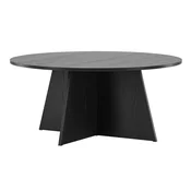Klubska mizica Dallas 4453 Črna, 45cm, MDF plošča, Okrogla