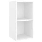 Vidaxl Stenska TV omarica bela 37x37x72 cm iverna plošča