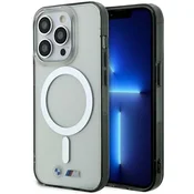 shumee Ovitek BMW MagSafe za iPhone 14 Pro Max, srebrn, prozoren