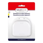 Mediblink posodica za zobni aparat S bela M040, 1 posodica