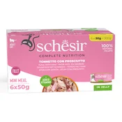 Ekonomicno pakiranje Schesir Complete Nutrition fileti u želeu 24 x 50 g - Tuna sa šunkom
