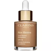 Clarins Face Make-Up Skin Illusion posvetlitveni vlažilni tekoči puder SPF 15 odtenek 30 ml