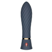 Sexy Elephant Blue Velvet luksuzni dvojni silikonski vibrator